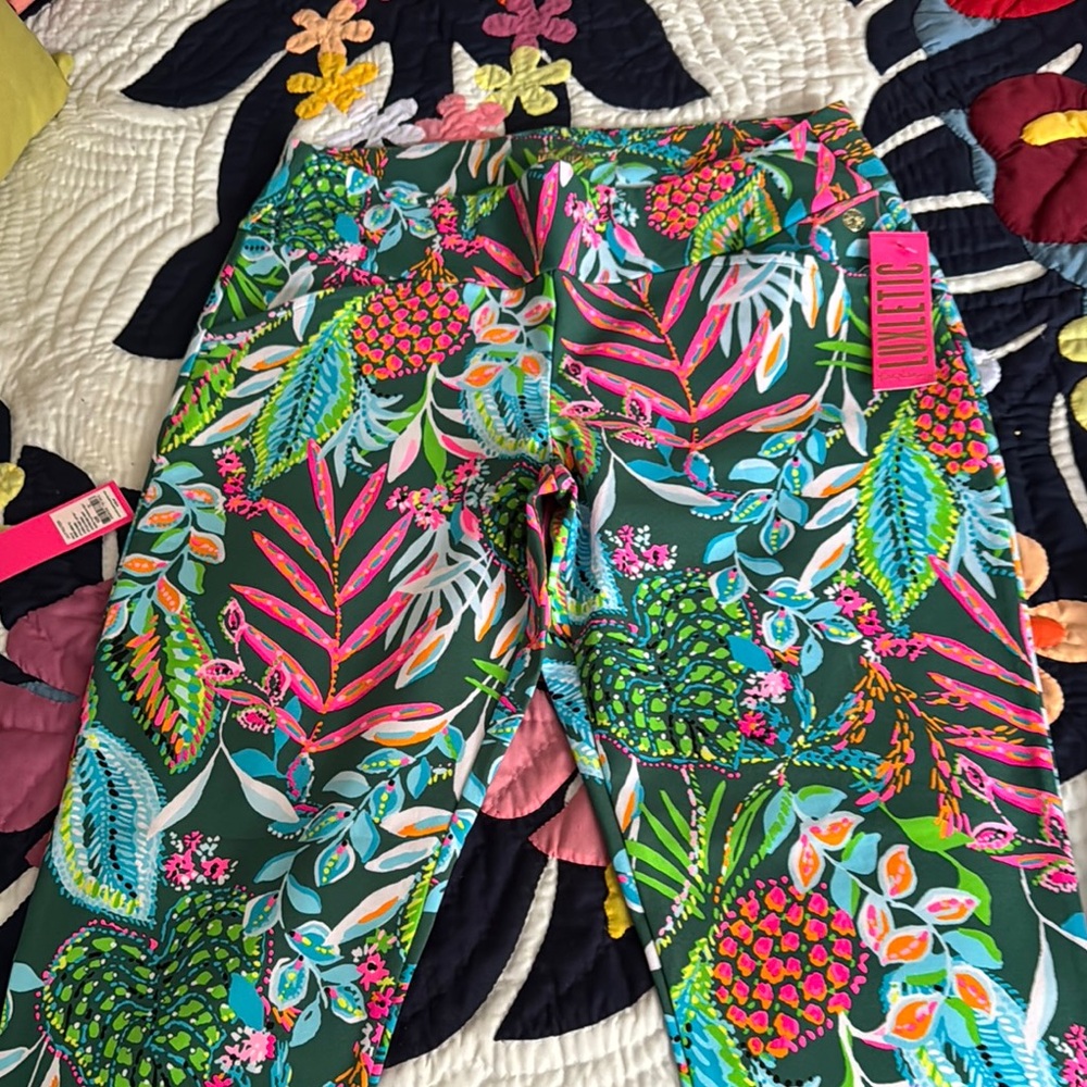 Colorful Tropical Print Leggings